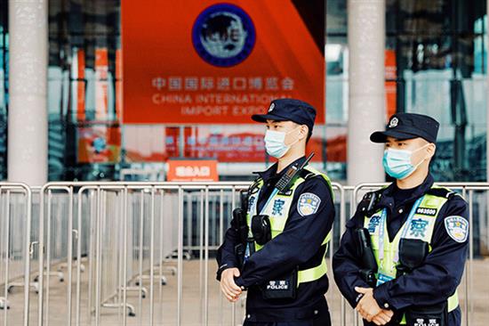 进博会安保。上海市公安局 供图
